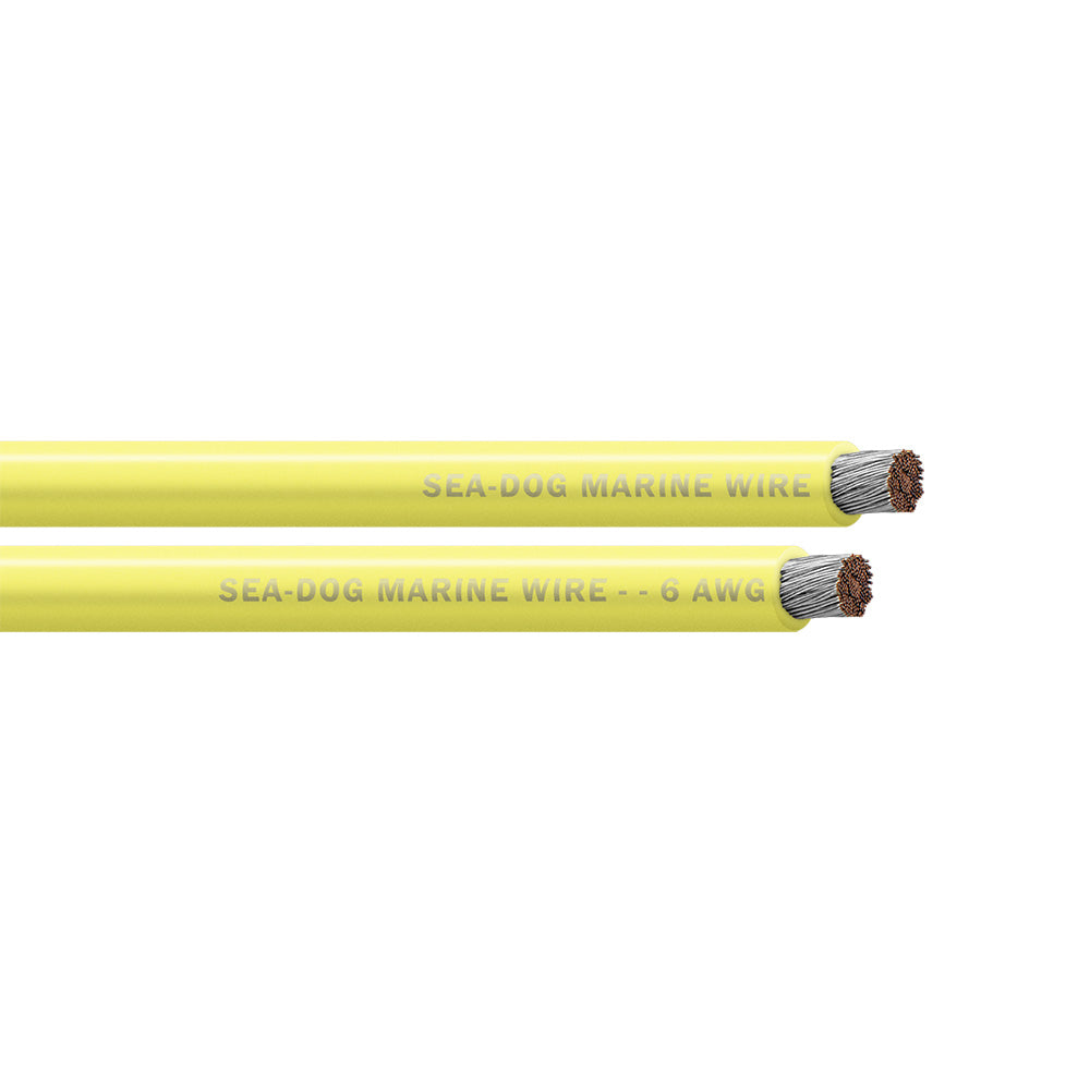 Sea-Dog 6 AWG Yellow Battery Cable - 50'