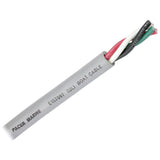 Pacer Round 4 Conductor Cable - 100' – Grey Jacket - 8/4 AWG - Black, Red, Green, & White