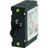 Blue Sea 7208 AC/DC Single Pole Magnetic World Circuit Breaker - 15AMP MPN-7208