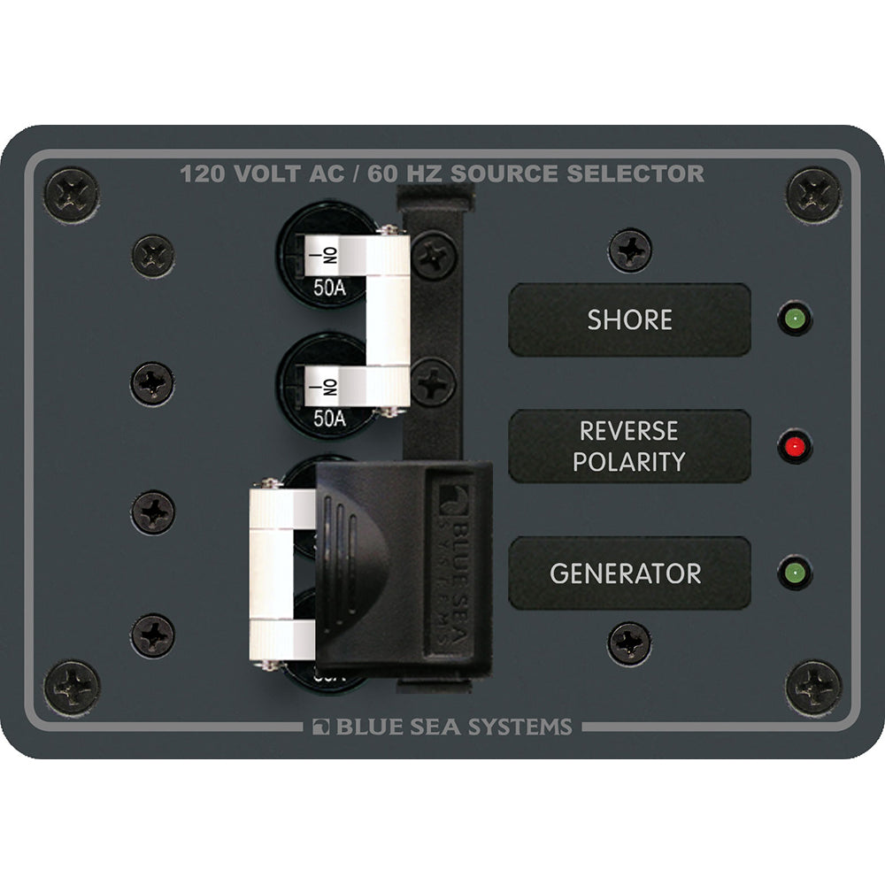 Blue Sea 8061 AC Toggle Source Selector 120V AC - 50AMP MPN-8061