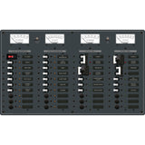Blue Sea 8086 AC 3 Sources +12 Positions/DC Main +19 Position Toggle Circuit Breaker Panel - White Switches MPN-8086