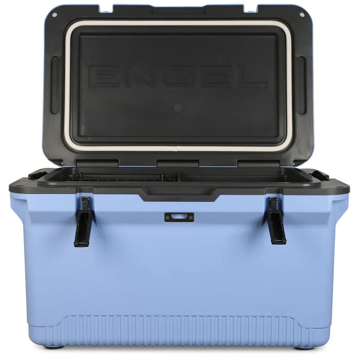 ENGEL 60QT UltraLite Injection-Molded Cooler With Wire Basket and Divider - Blue image