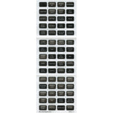 Blue Sea 8214 Black Small Format Label Kit - 60 Labels