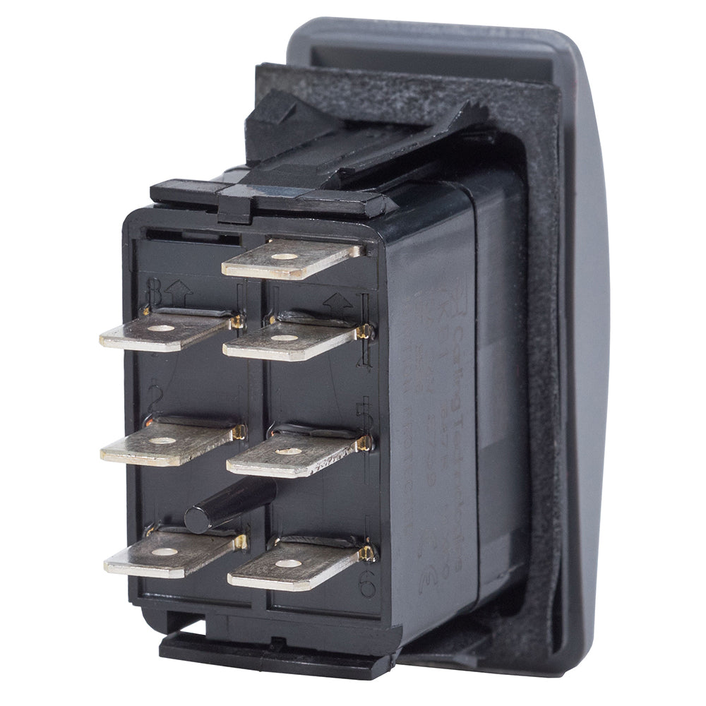 Blue Sea 8221 Water Resistant Contura III Switch - (ON)-OFF-ON - Grey
