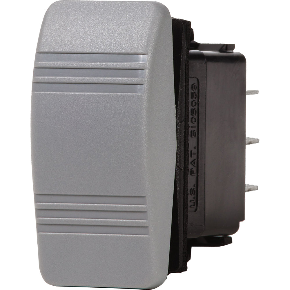 Blue Sea 8222 Water Resistant Contura III Switch - (ON)-OFF-(ON) - Grey
