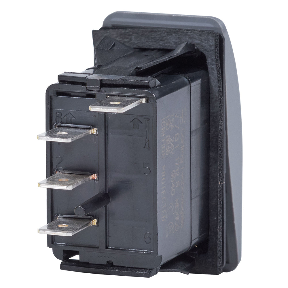 Blue Sea 8233 Water Resistant Contura III Switch - (ON)-OFF-ON - Grey