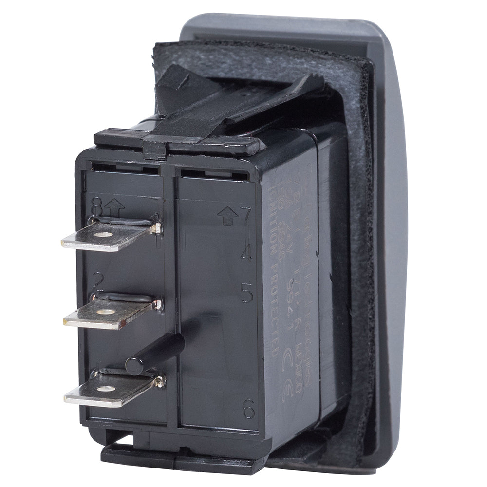 Blue Sea 8234 Water Resistant Contura III Switch - (ON)-OFF-(ON) - Grey