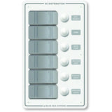 Blue Sea 8273 Water Resistant Panel - 6 Position - White - Vertical