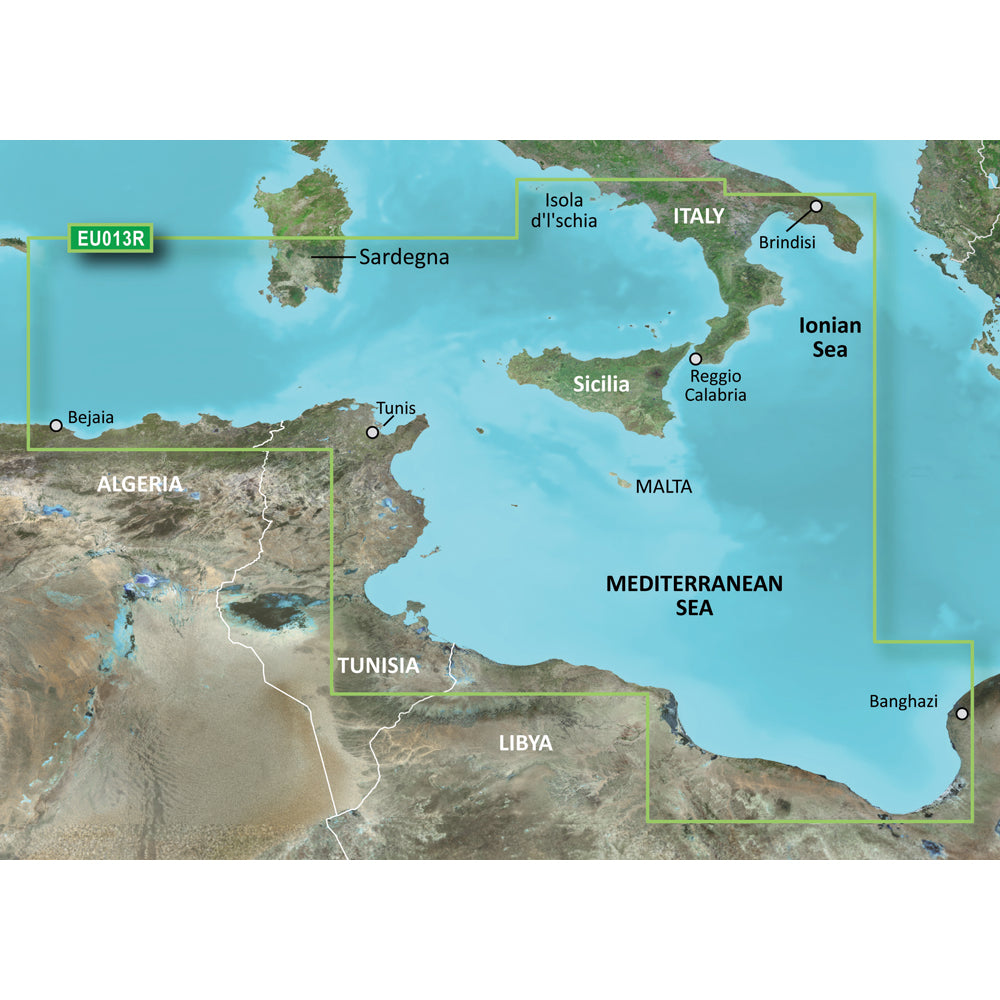 Garmin BlueChart&reg; g3 Vision&reg; HD - VEU013R - Italy Southwest &amp; Tunisia - microSD&trade;/SD&trade;