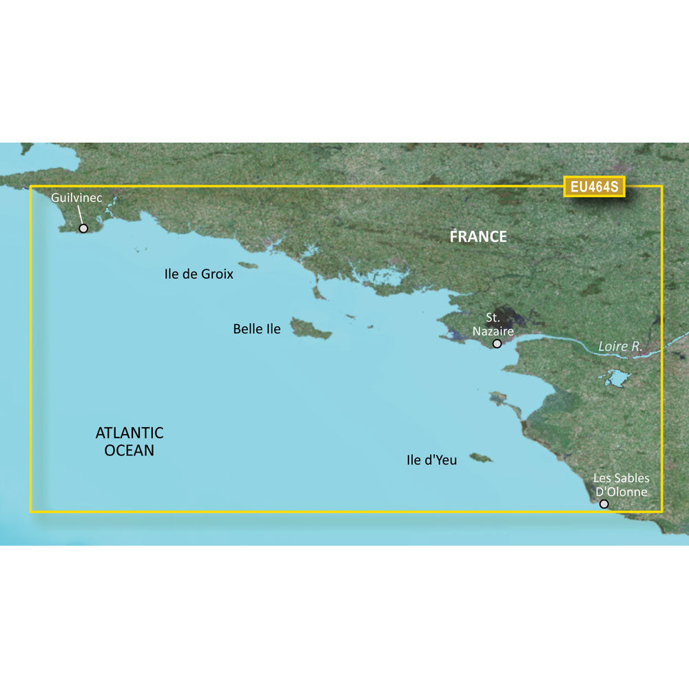 Garmin BlueChart&reg; g3 Vision&reg; HD - VEU464S - Penmarch to Les Sables d'Olonne - microSD&trade;/SD&trade;