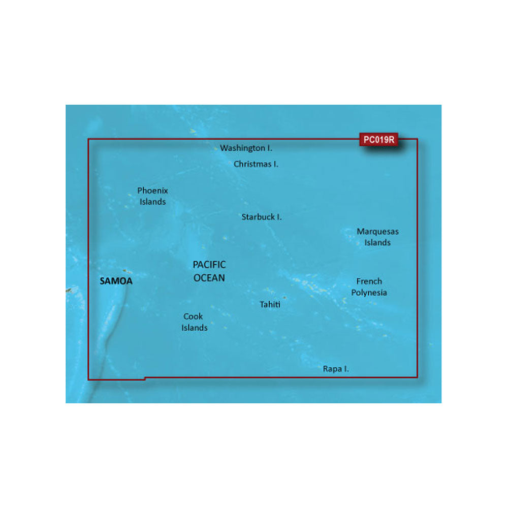 Garmin BlueChart&reg; g3 Vision&reg; HD - VPC019R - Polynesia - microSD&trade;/SD&trade;