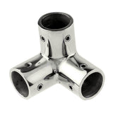 Whitecap ⅞" O.D. SS 3-Way Corner Fitting