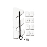 TACO 2-Rod Poly Bungee Rod Holder Rack - White