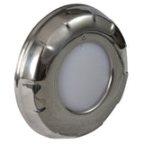 Lumitec Aurora - LED Dome Light - Polished SS Finish - 2-Color White/Red Dimming