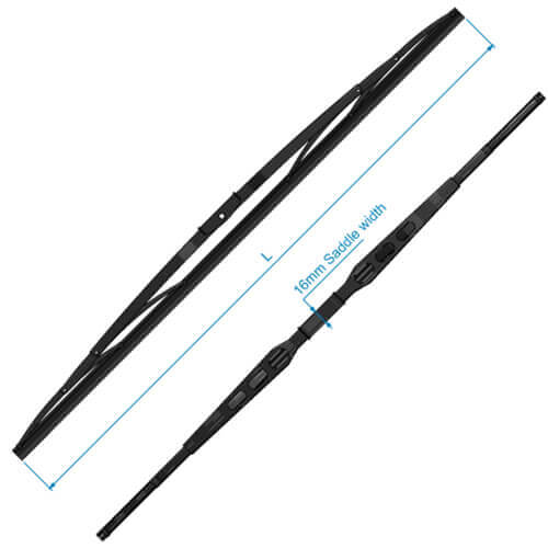 W Series Wiper Blade, Black Stainless Steel, 34" MPN-RC520834