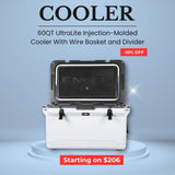 ENGEL 60QT UltraLite Injection-Molded Cooler With Wire Basket and Divider image 0
