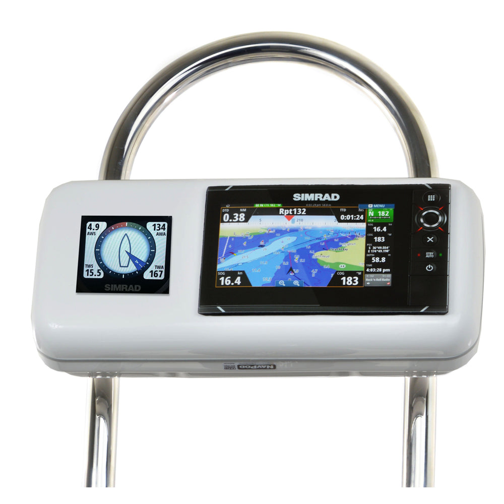 NavPod GP2516 SystemPod Pre-Cut f/Simrad NSS7 evo2 or B&G Zeus² 7 & 1 Instrument f/12" Wide Guard