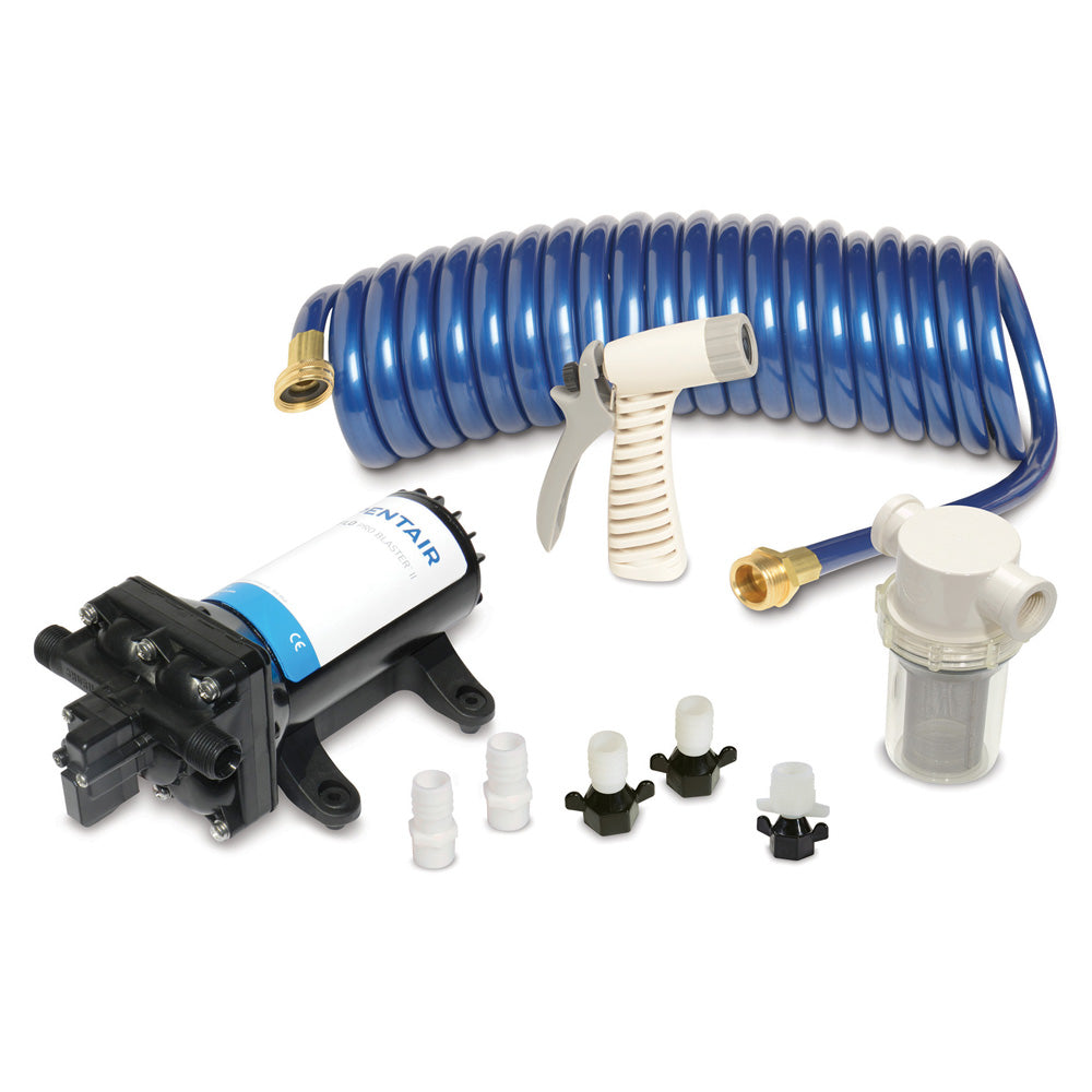 Shurflo by Pentair PRO WASHDOWN KIT&trade; II Ultimate - 12 VDC - 5.0 GPM - Includes Pump, Fittings, Nozzle, Strainer, 25' Hose