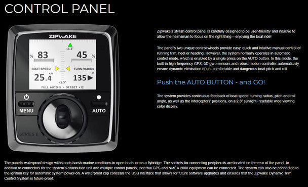 Zipwake Series E Trim Control System Kit – Advanced Boat Trim Control image 6