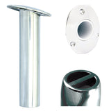 Tigress Oval Head SS Gunnel Mount Rod Holder - 15° - 9"