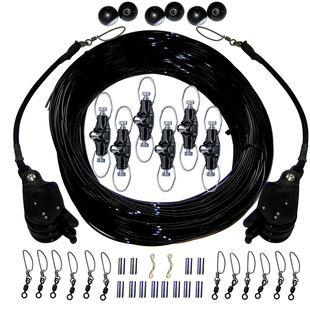 Rupp Triple Rigging Kit W/Lok-Ups &amp; Nok-Outs - 460' Black Mono Cord