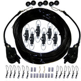 Rupp Triple Rigging Kit W/Lok-Ups &amp; Nok-Outs - 460' Black Mono Cord