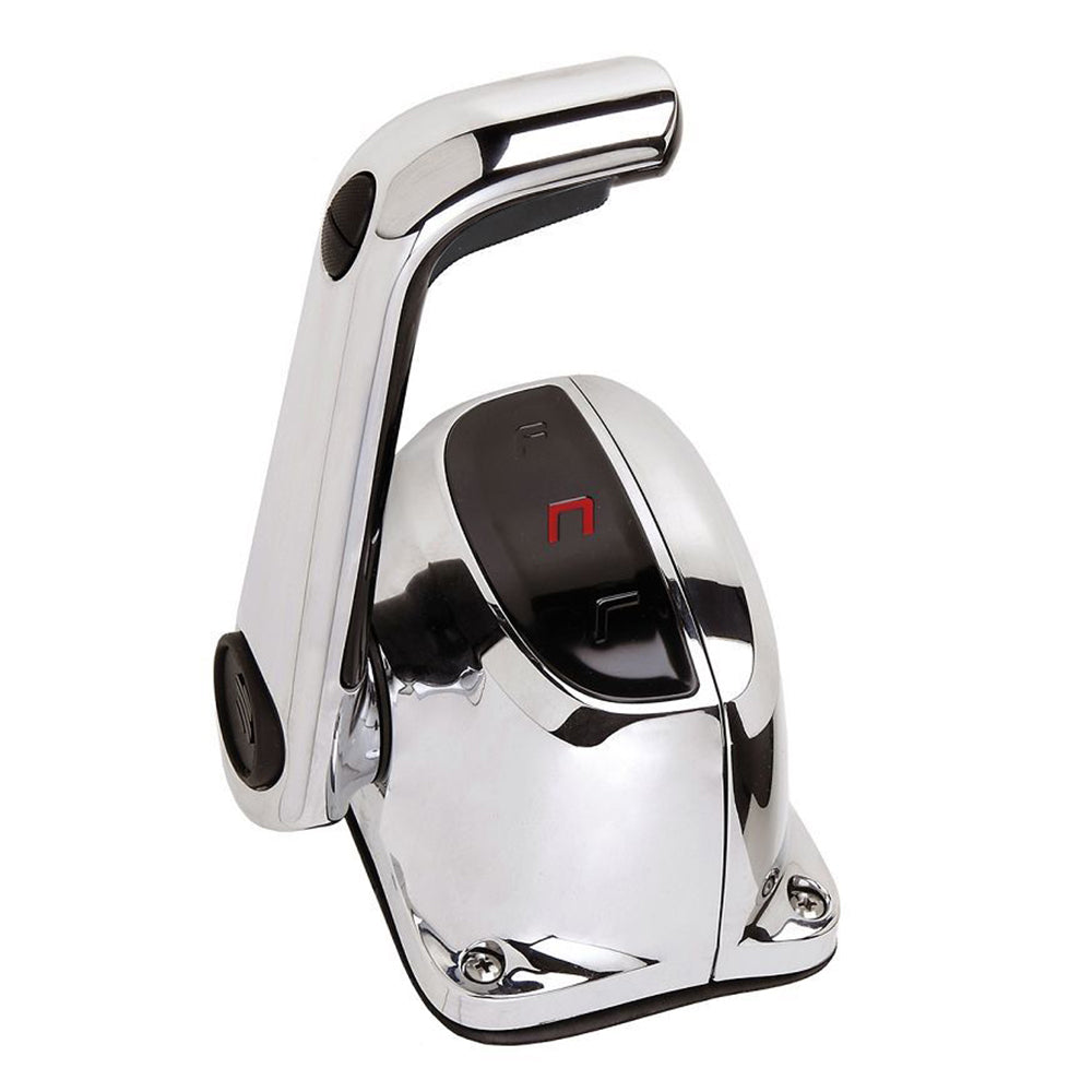 Uflex&nbsp;Single Lever Top Mount Control w/Neutral Lock &amp; Trim Switch - Chrome