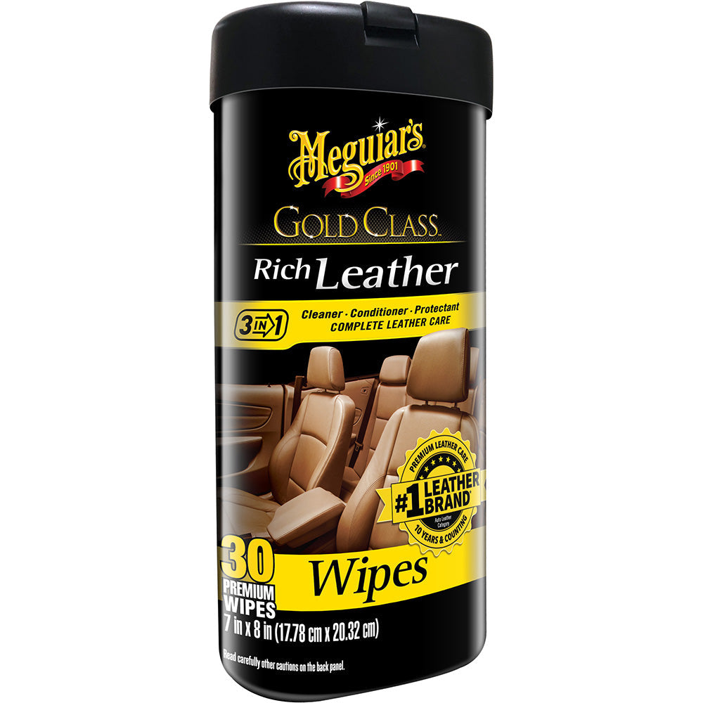 Meguiar's Gold Class&trade; Rich Leather Cleaner &amp; Conditioner Wipes