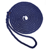 New England Ropes 1/2" Premium 3-Strand Dock Line - Navy Blue - 25'