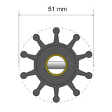 Albin Group Premium Impeller Kit - 51 x 12.7 x 22mm - 10 Blade - Pin Insert