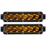 RIGID Industries 6" SR-Series SAE Compliant Fog Light - Black w/Yellow Light