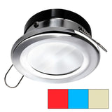 i2Systems Apeiron A1120 Spring Mount Light - Round - Red, Warm White &amp; Blue - Polished Chrome