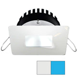 i2Systems Apeiron PRO A506 - 6W Spring Mount Light - Square/Square - Cool White &amp; Blue - White Finish