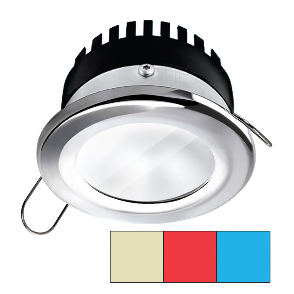 i2Systems Apeiron&trade; Pro A503 - 3W - Round - Cool White/Red/Blue - Round - Off White Finish
