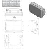 NavPod SailPod Pre-Cut f/Garmin echoMAP Plus 92sv, 93sv, 94sv & 95sv f/9.5″ Wide Guard 