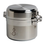 Marine Business Kitchen Cookware Pan Set Self-Containing - Stainless Steel - Set of 8