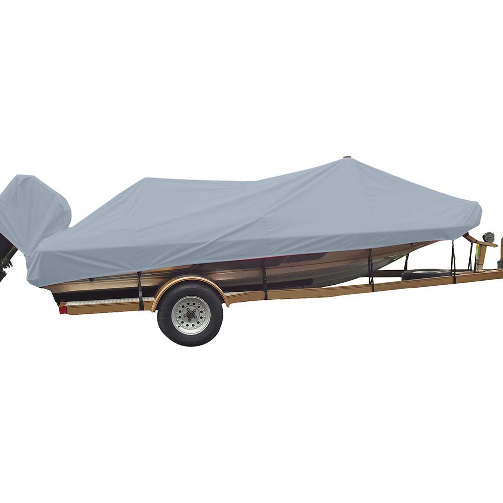 Carver Sun-DURA&reg; Styled-to-Fit Boat Cover f/16.5' Wide Style Bass Boats - Grey