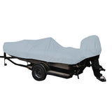 Carver Poly-Flex II Styled-to-Fit Boat Cover f/17.5' Fish &amp; Ski Style Boats w/Walk-Thru Windshield - Grey