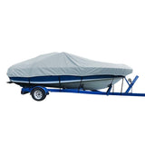 Carver Sun-DURA&reg; Styled-to-Fit Boat Cover f/23.5' V-Hull Low Profile Cuddy Cabin Boats w/Windshield &amp; Rails - Grey