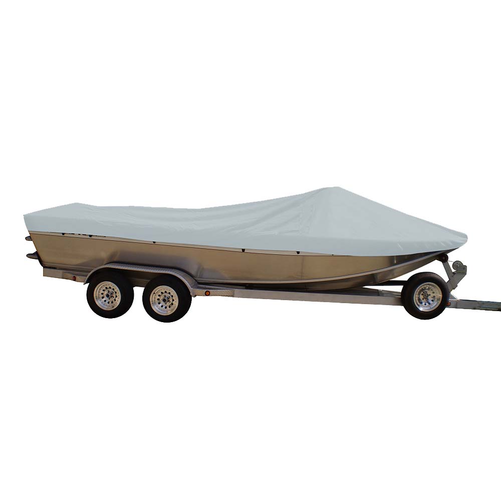 Carver Sun-DURA&reg; Styled-to-Fit Boat Cover f/18.5' Sterndrive Aluminum Boats w/High Forward Mounted Windshield - Grey