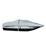 Carver Sun-DURA&reg; Styled-to-Fit Boat Cover f/20.5' Sterndrive Deck Boats w/Walk-Thru Windshield - Grey