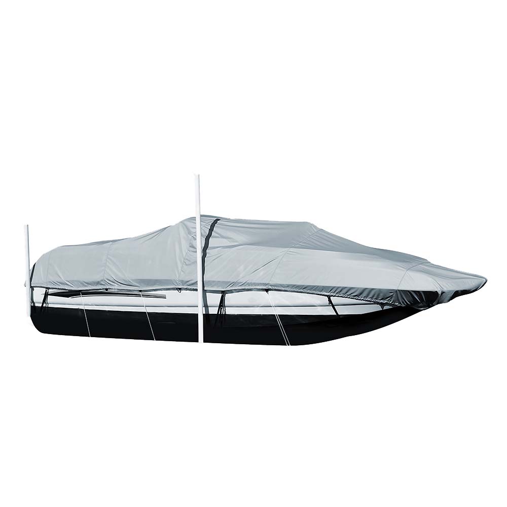 Carver Sun-DURA&reg; Styled-to-Fit Boat Cover f/21.5' Sterndrive Deck Boats w/Walk-Thru Windshield - Grey