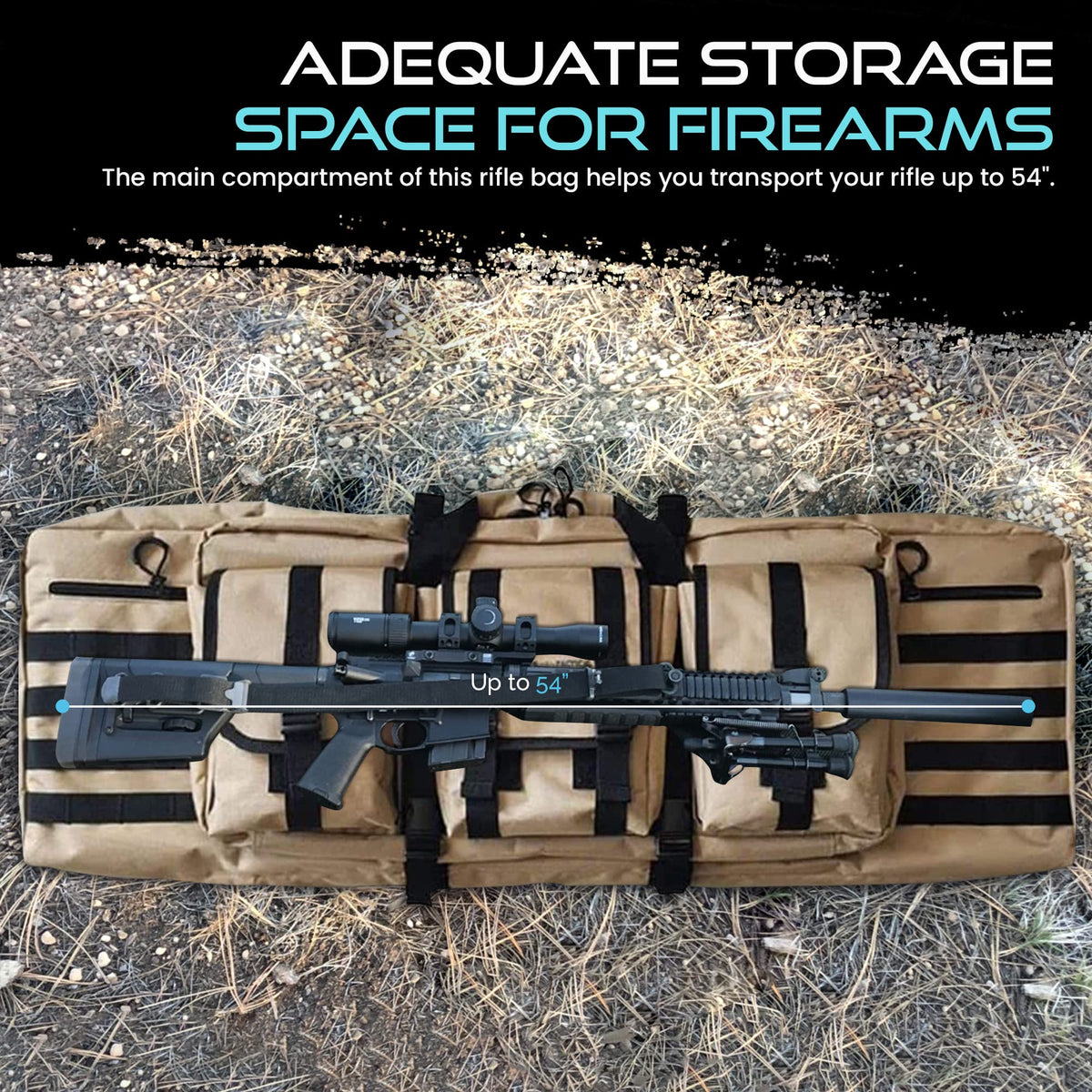 Tactical Rifle Bag - Padded Gun Case - Warehouse Clearance- FREE SHIPPING