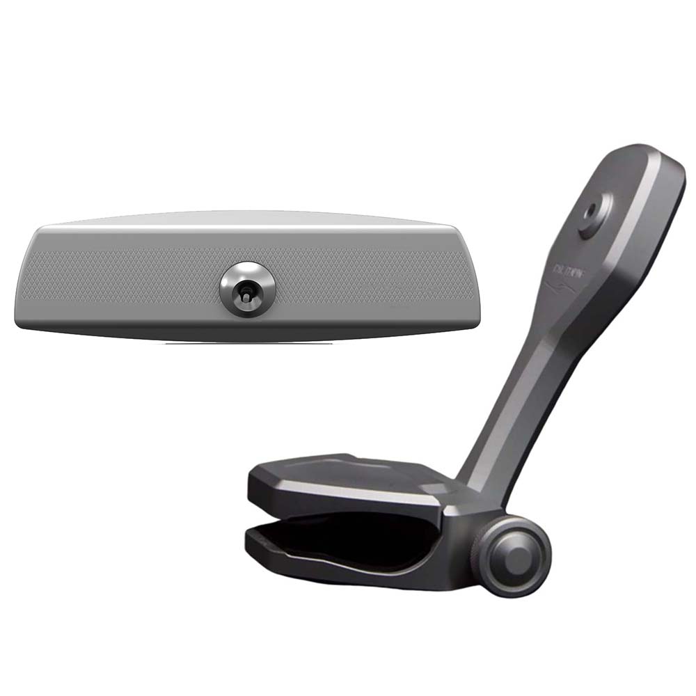 PTM Watersports Mirror/Bracket Kit w/VR-140 Elite Mirror &amp; ZXR-320 (Titanium Grey)
