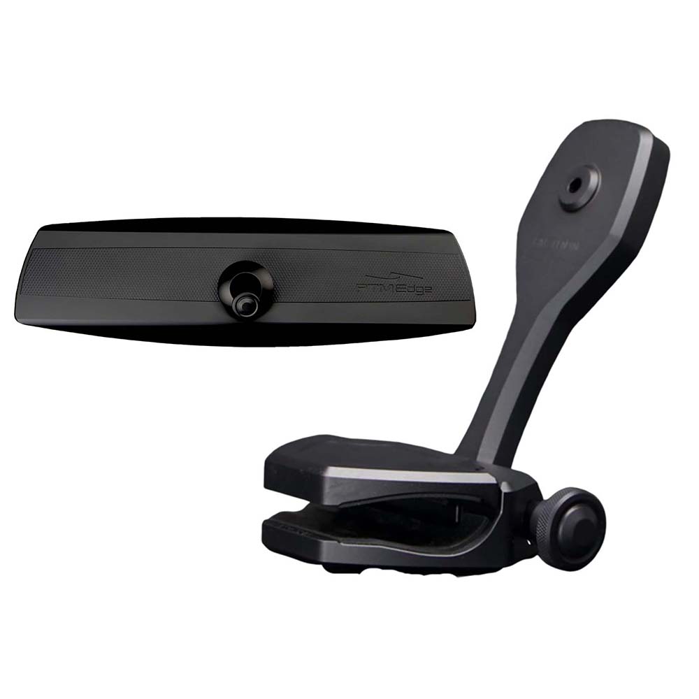 PTM Watersports Mirror/Bracket Kit w/VR-140 Elite Mirror &amp; ZXR-361 (Black)