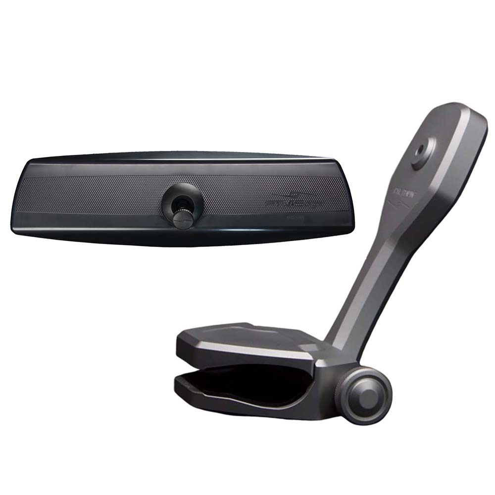 PTM Watersports Mirror/Bracket Kit w/VR-140 PRO Mirror &amp; ZXR-320 (Titanium Grey)