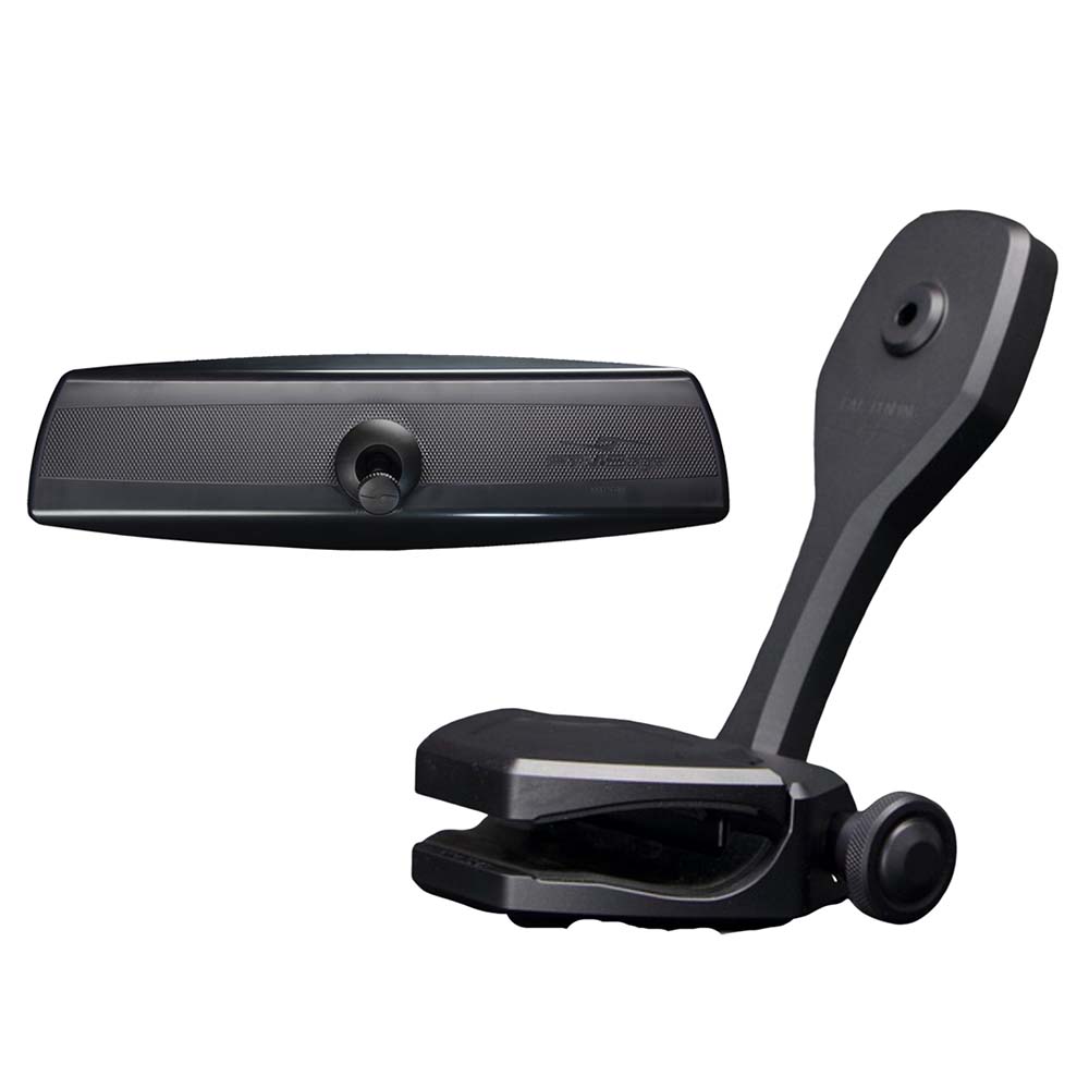 PTM Watersports Mirror/Bracket Kit with VR-140 PRO Mirror &amp; ZXR-320 (Black)