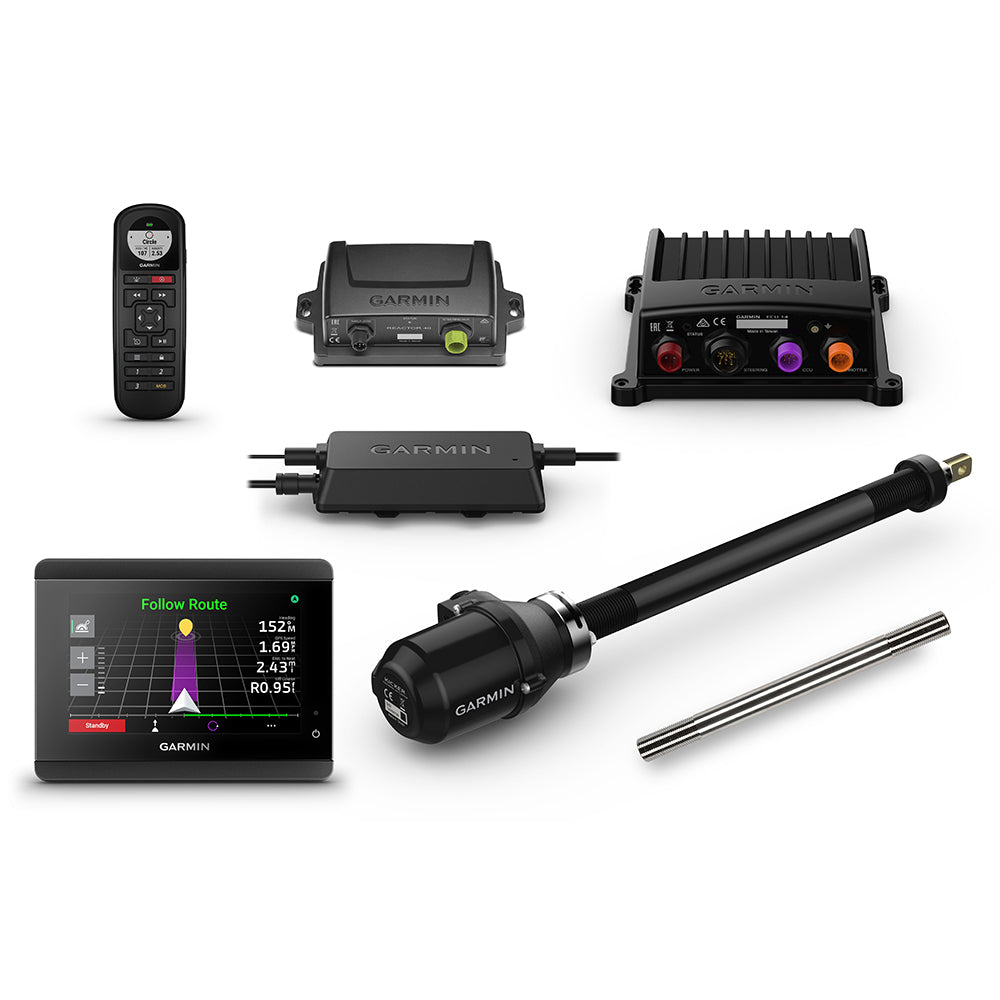 Garmin Reactor&trade; 40 Kicker Autopilot w/GHC&trade; 50 &amp; Stainless Steel Tilt Tube