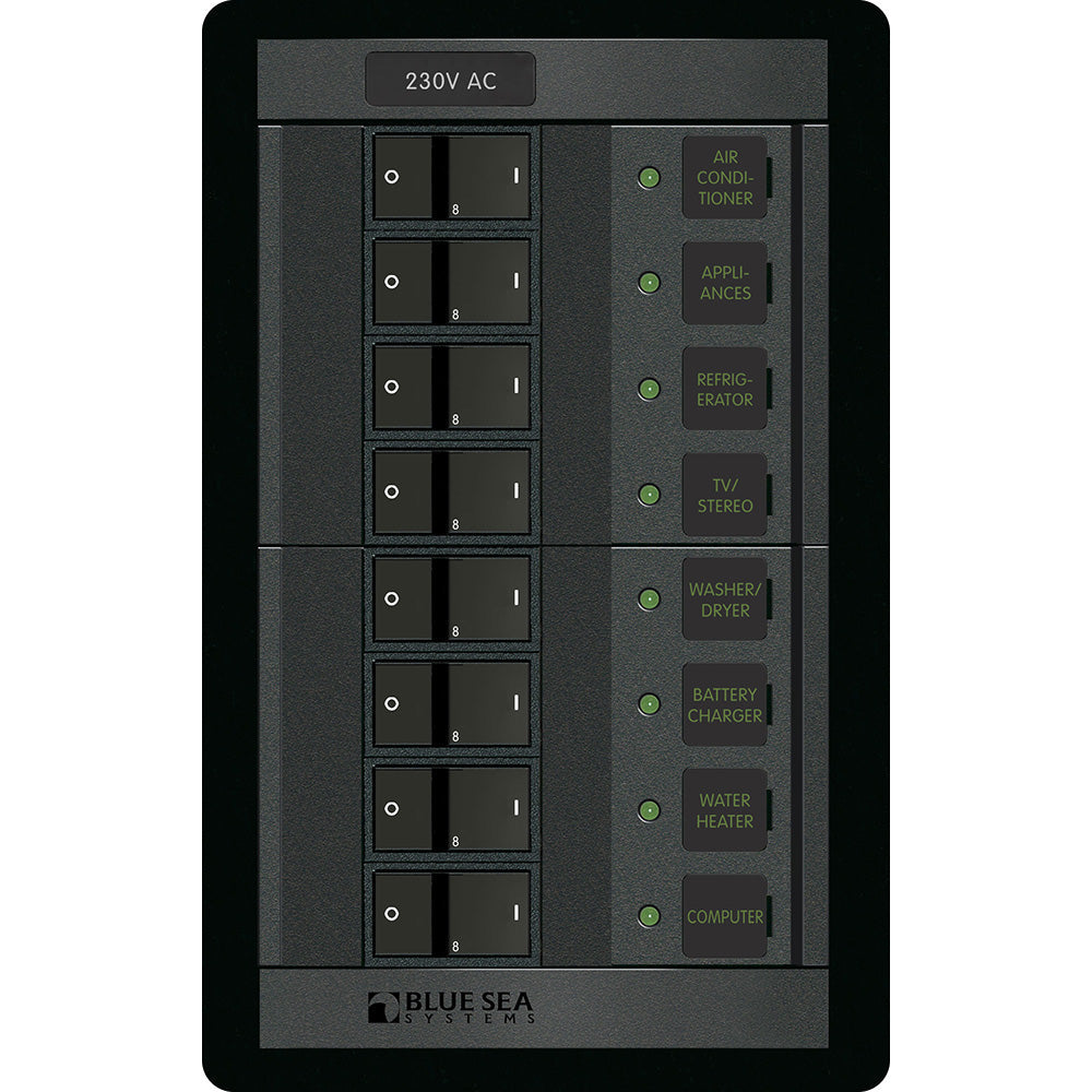 Blue Sea 230 Volt AC 8 Position 360 Panel