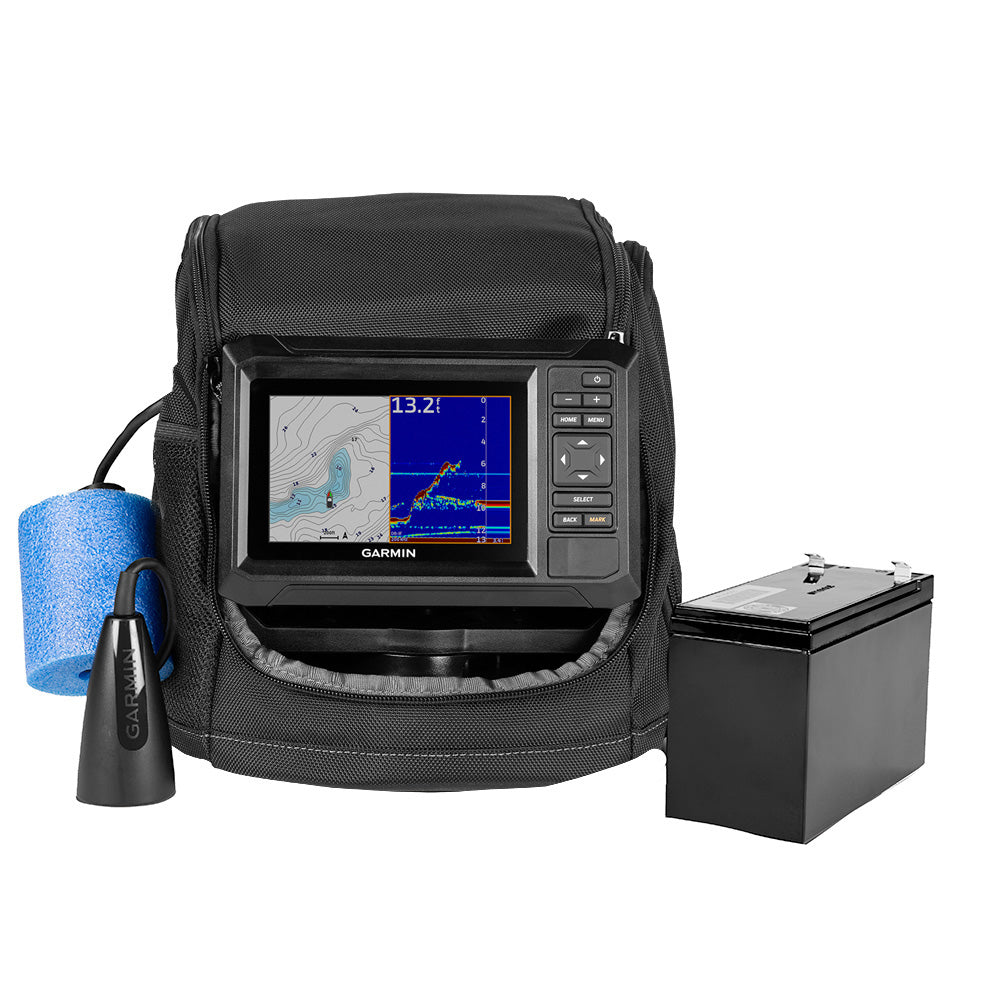 Garmin ECHOMAP&trade; UHD2 Keyed 5" cv Ice Fishing Bundle w/ECHOMAP&trade; UHD2 53cv &amp; Dual Beam-IF Transducer